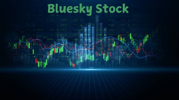 A graph showing upward market trends with a stock chart and financial data.