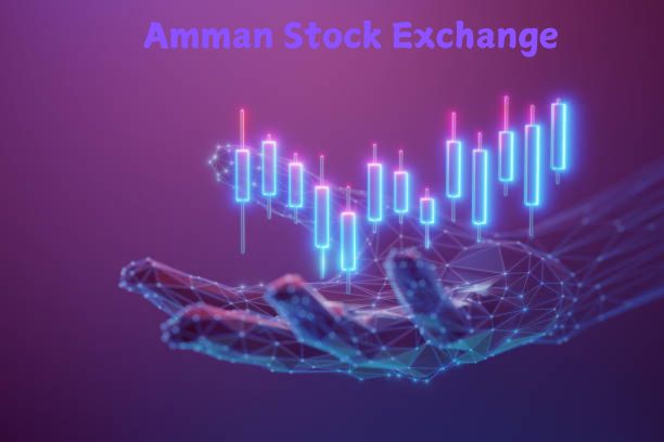 Overview of the Amman Stock Exchange building and financial data.